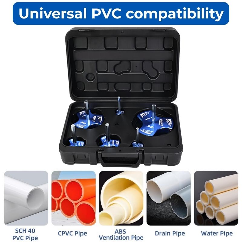 PlumPro™ - PVC Pipe Reamer (6-Piece Set)